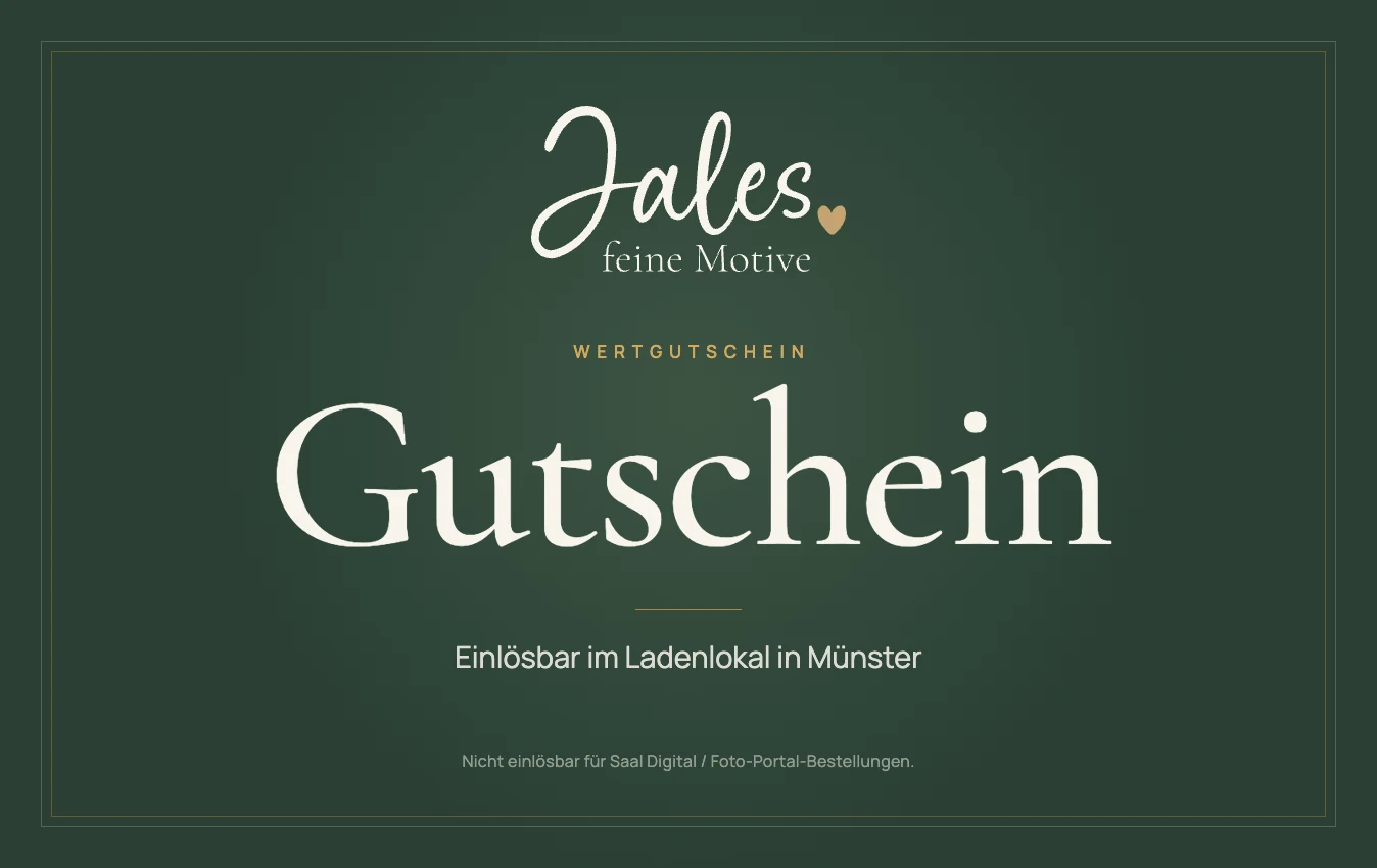 JALES Wertgutschein – einlösbar im Ladenlokal in Münster