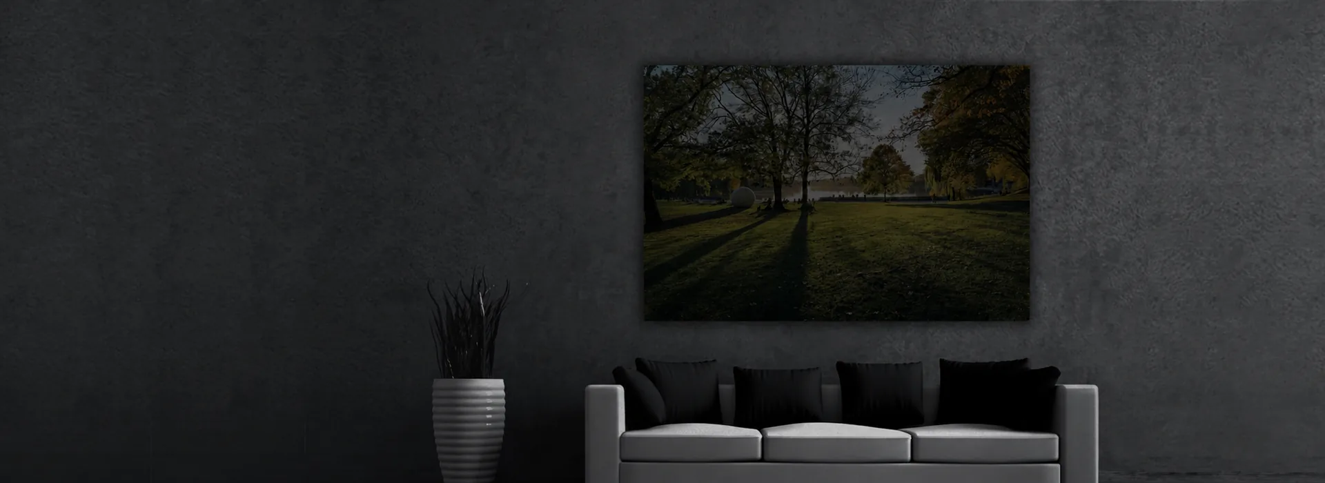 Leuchtbild mit ausgeschaltetem Licht