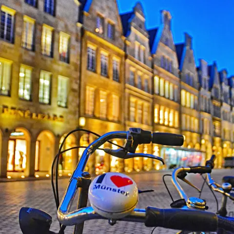 Fahrrad am Prinzipalmarkt – Münster-Motiv von Birgit Leimann