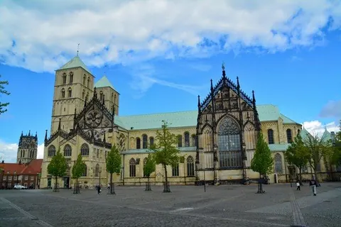 Dom am Domplatz – Münster-Motiv von Birgit Leimann