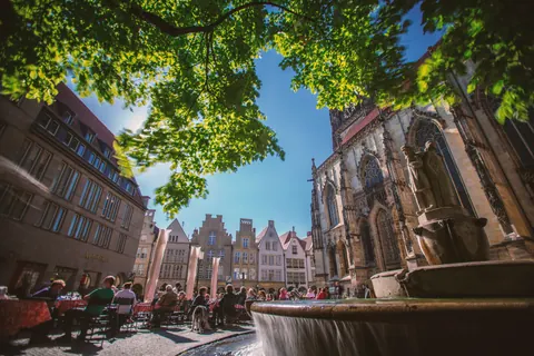 Lambertibrunnen – Münster-Motiv von Jonas Hofmann
