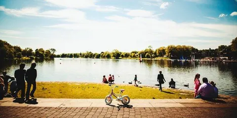 Sommernachmittag am Aaseeufer – Münster-Motiv von Jonas Hofmann