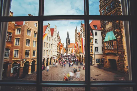 Blick auf den Prinzipalmarkt – Münster-Motiv von Jonas Hofmann