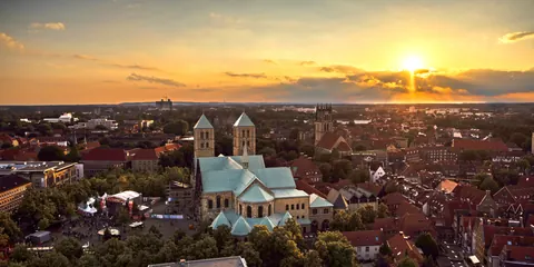 Dom in der Abendsonne – Münster-Motiv von Jonas Hofmann