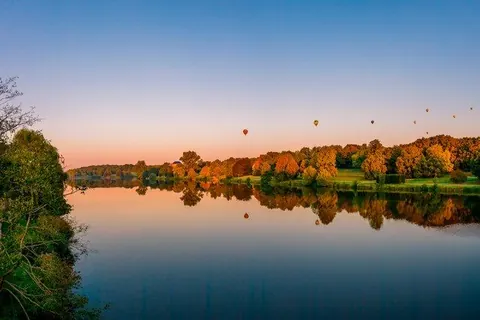Montgolfiade im Spiegel – Münster-Motiv von Sascha Talke