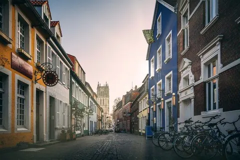 Kreuzstraße im Kuhviertel – Münster-Motiv von Sascha Talke