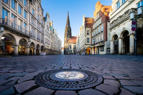 Prinzipalmarkt am Morgen – Münster-Motiv von Sascha Talke