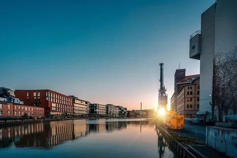 Stadthafen am Kanal – Münster-Motiv von Sascha Talke