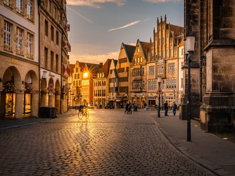 Prinzipalmarkt im Gegenlicht – Münster-Motiv von Sascha Talke