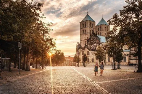 Dom im Abendlicht – Münster-Motiv von Sascha Talke