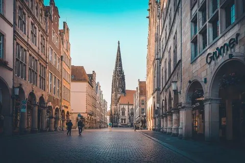 Prinzipalmarkt mit Lambertiturm – Münster-Motiv von Sascha Talke