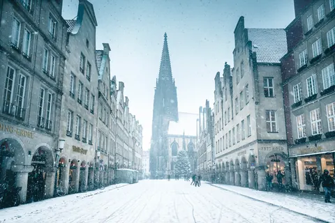 Prinzipalmarkt im Winter – Münster-Motiv von Sascha Talke