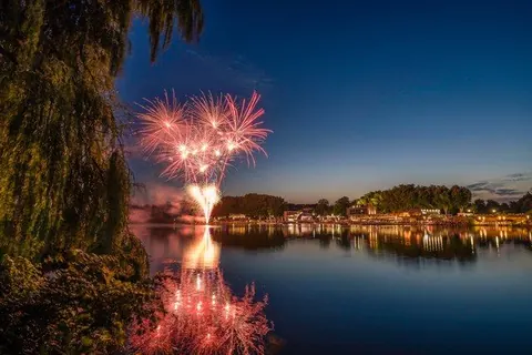 Feuerwerk über dem Aasee – Münster-Motiv von Sascha Talke