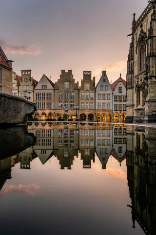 Prinzipalmarkt im Spiegel – Münster-Motiv von Sascha Talke