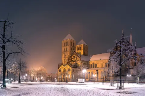 Dom im Schnee – Münster-Motiv von Sascha Talke