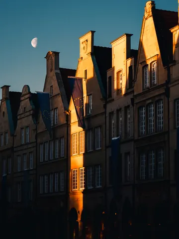 Prinzipalmarkt im Mondlicht – Münster-Motiv von Sascha Talke