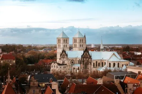 Dom und Altstadt von oben – Münster-Motiv von Sascha Talke