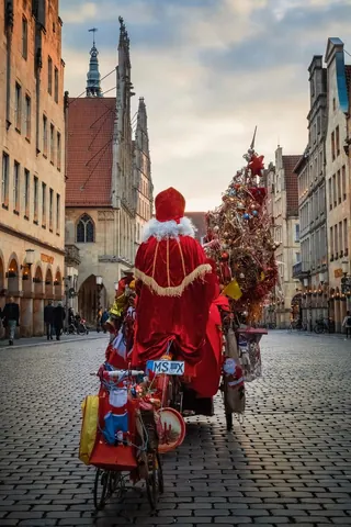 Nikolaus auf dem Prinzipalmarkt – Münster-Motiv von Thomas Branse