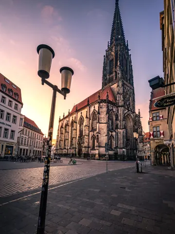 Lambertikirche am Morgen – Münster-Motiv von Thomas Branse