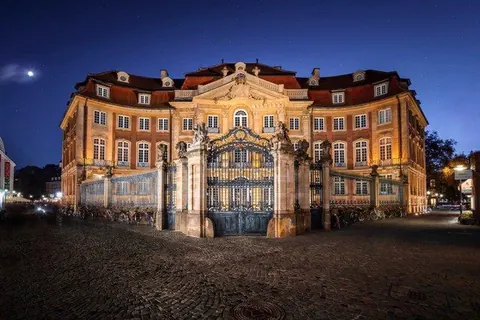 Erbdrostenhof bei Nacht – Münster-Motiv von Thomas Branse