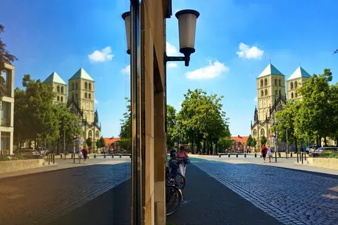 Am Domplatz – Münster-Motiv von Wolfgang Nietan