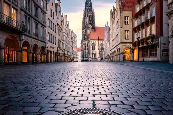 St.-Lamberti-Kirche – Münsterbild als Wandbild