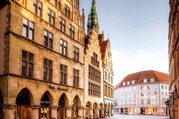 Historisches Rathaus – Münsterbild als Wandbild